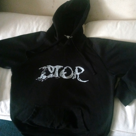 X Peter Doig | Sweaters | Christian Dior X Peter Doig Logo Authentic Mens Hoodie  Sweatshirt Black M | Poshmark